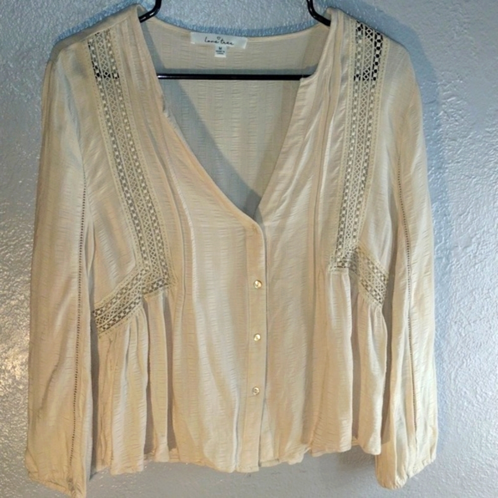 Love Tree Pink Blouse Elegant Top